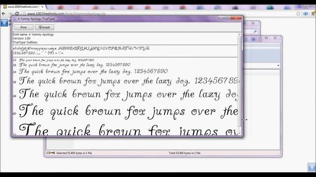 How to add a new font to your computer ( WINRAR )
