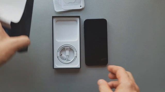 unpacking iPhone 12 Pro