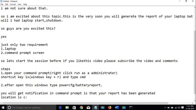 HOW TO CHECK A BATTERY STATUS