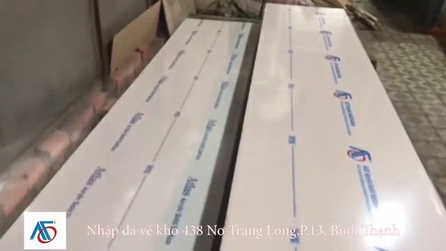 Nhập Nguyên Tấm Đá Solid Surface Về Xưởng| Nội Thất AOF