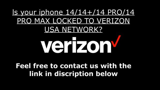 IPHONE 14/14 PLUS/14 PRO/14 PRO MAX VERIZON USA NETWORK UNLOCK |CHEAP PRICE