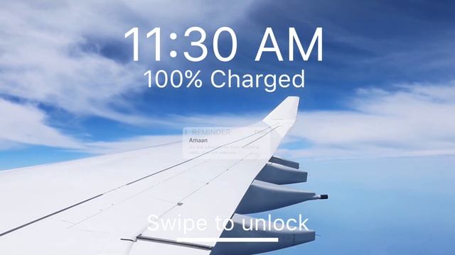 My new intro 💙 ios notification lockscreen intro