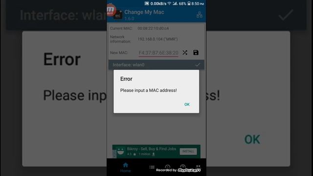 How to change MAC Adress of your device