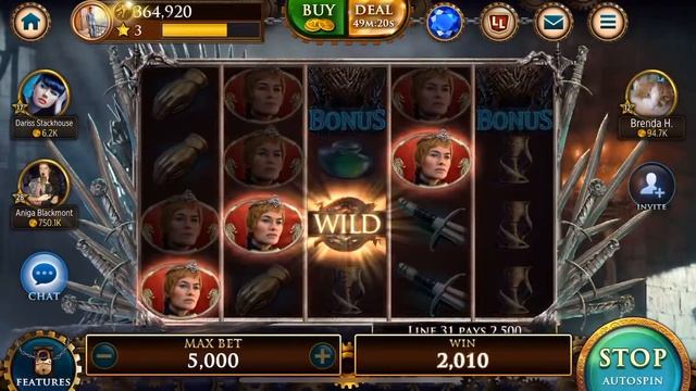 GAME OF THRONES: SLOT CASINO- iOS- FIRST GAMEPLAY- iPhone X