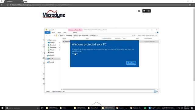 Microdyne's Remote Access and PC Monitoring Agent Install for Windows