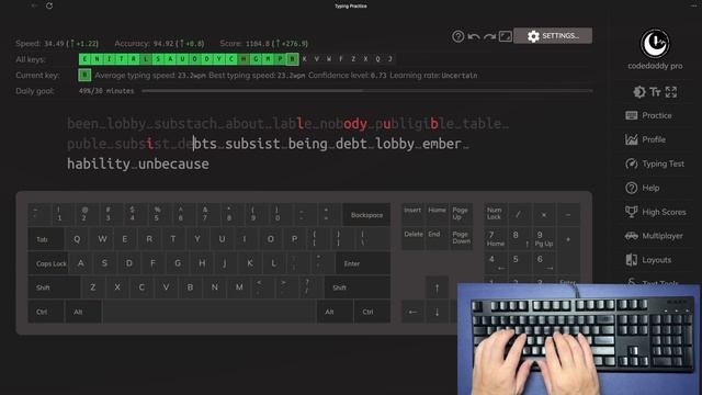 [DAY 12] 30 minute Touch Typing Practice ASMR Keyboard Typing No talking , 30 Days.