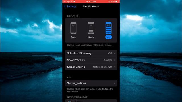 HOW TO DISPLAY NOTIFICATIONS AS LIST ON IPHONE LOCK SCREEN
