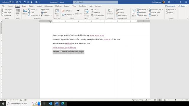 Word Basics - Links & Bookmarks | Technology Education