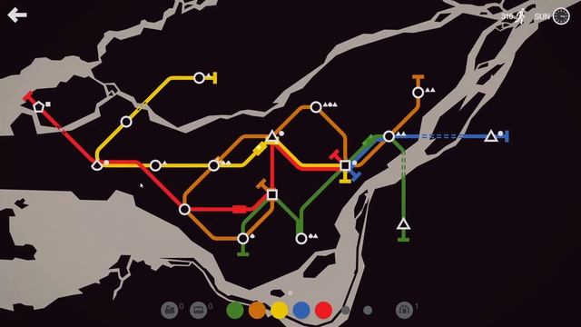it was another colorful day Mini Metro