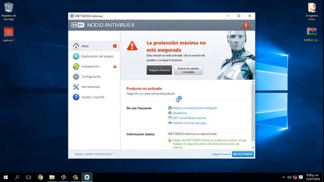 Descargar E Instalar Eset Nod 32 para 32 y 64 Bits