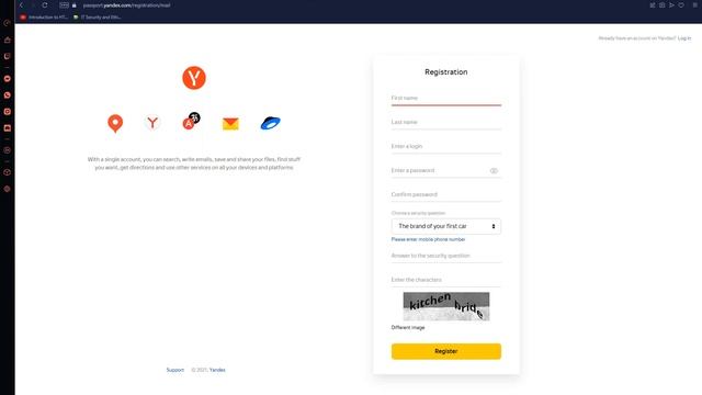 How To Create Yandex Account