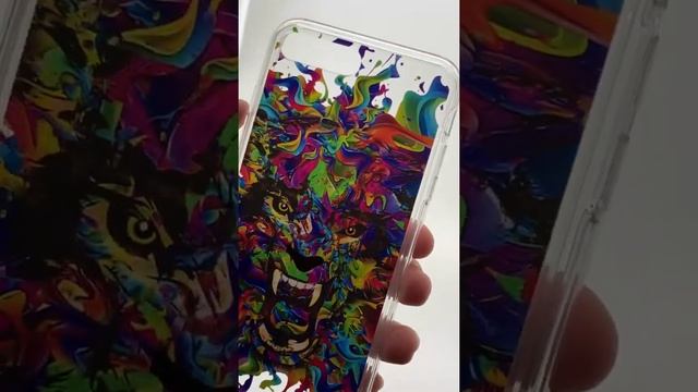 Чехол накладка iPhone 7 Plus Kruche Print Colored beast  583937