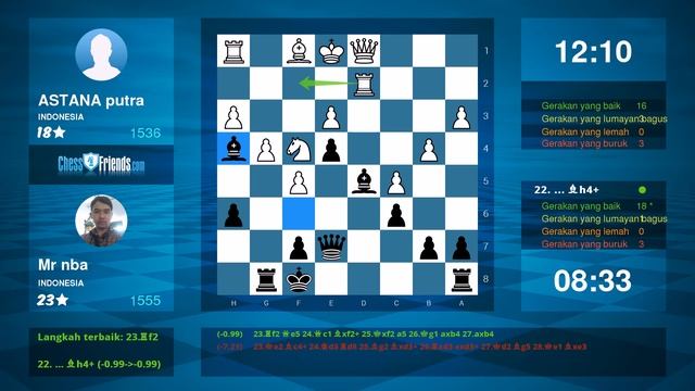 Chess Game Analysis: ASTANA putra - Mr nba : 0-1 (By ChessFriends.com)