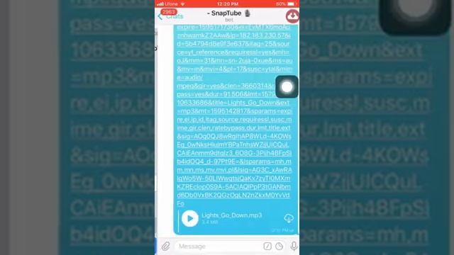 How to download YouTube studio song in Telegram as five bot