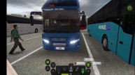 New modified starline bus at hills and rainy highway bus simulator ultimate