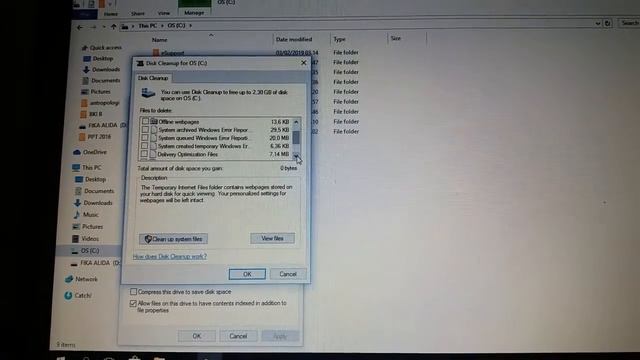 cara menghapus folder windows old pada win 10