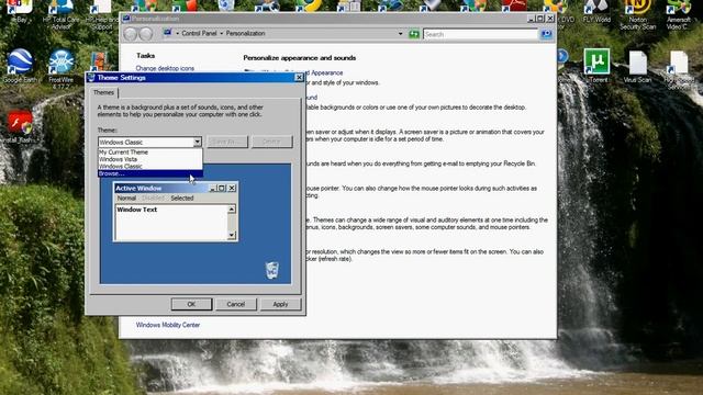 how to change your windows vista theme