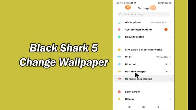 Black Shark 5 Set New Wallpaper ||  Wallpaper Change || Wallpaper Setting