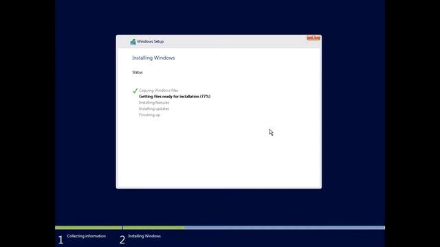 Fast Windows Server 2016 Installation