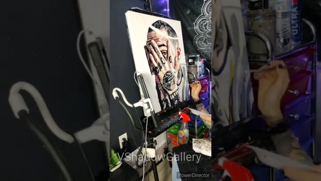 Mac Miller painting time-lapse