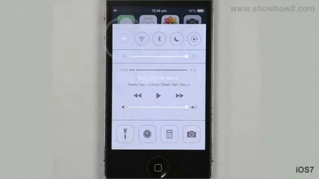 iOS 7 - How to Control Center