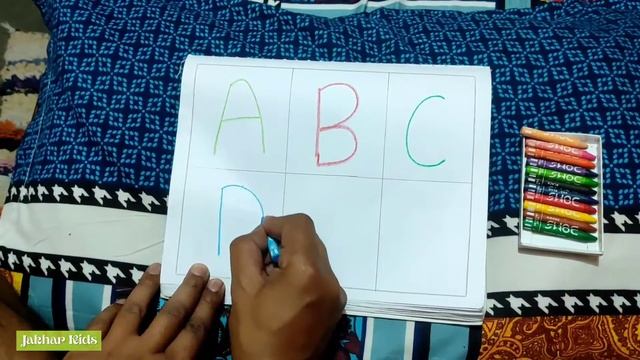 A for Apple B for Ball C for Cat D for Dog | ABCD | Alphabets A to Z | ABCD with Colours #jakharkid