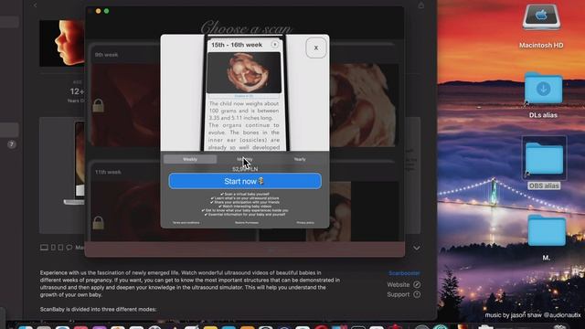 ScanBaby learn baby ultrasound App for mac OS (Mac App Store) = Basic Overview