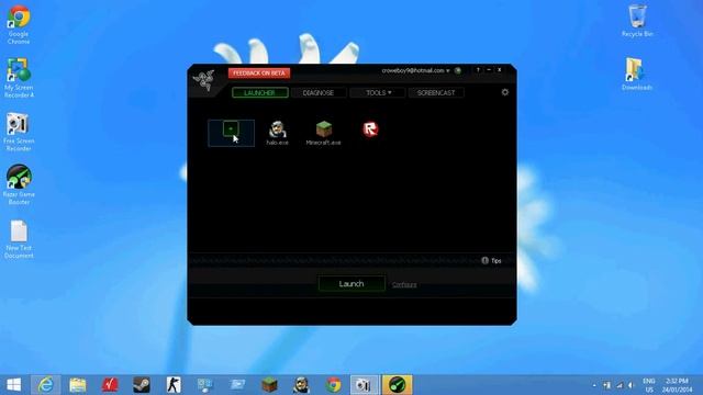 how to use Razer game booster