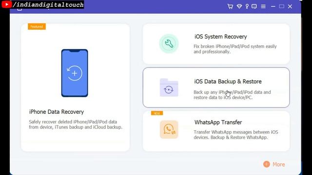 Recover (Deleted Data),Backup & Restore IOS Data To Computer In One Click