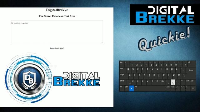 The Secret Emoticon Keyboard in Windows