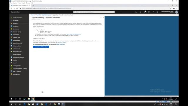 12. Install AAD Proxy connector