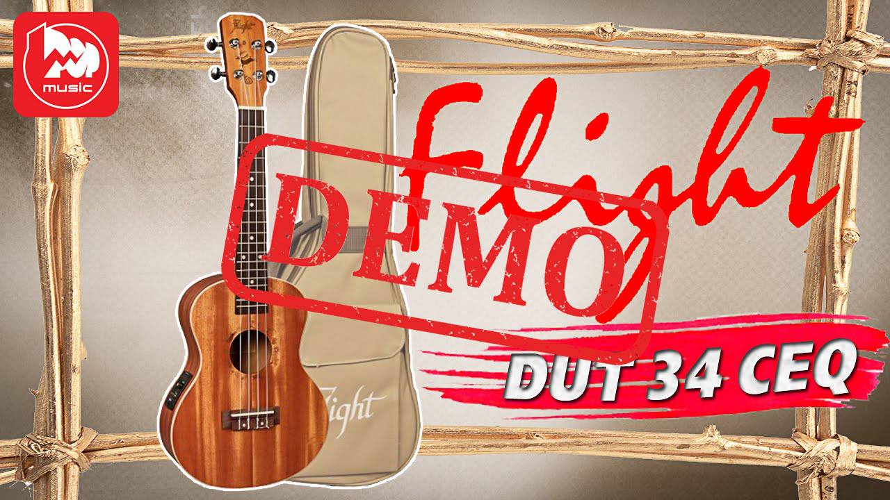 Укулеле FLIGHT DUT 34 CEQ Tenor Electro Ukulele - демонстрация звучания