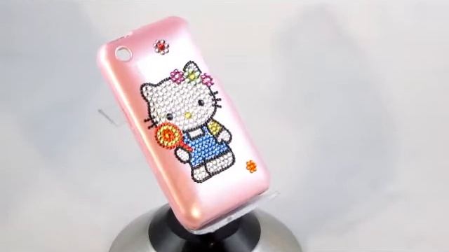 Hello Kitty Swarovski Crystal Case for Apple iphone 3G / 3GS