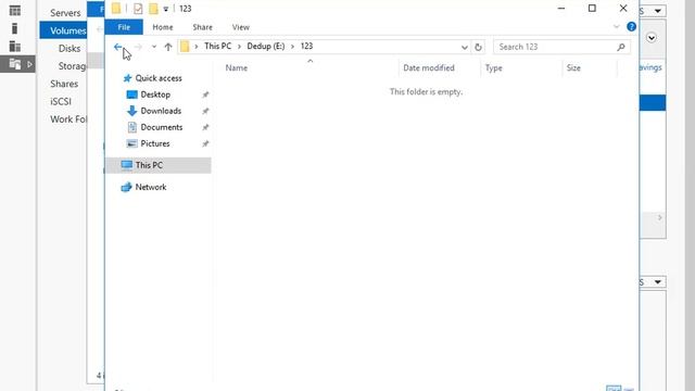 Data Deduplication removing duplicated files