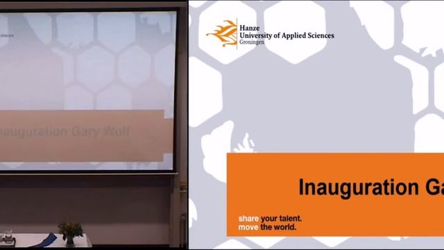 Inauguration of Gary Wolf as visiting professor at Hanze UAS (part 2)