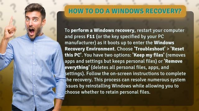 How to do a Windows recovery?