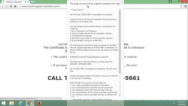 Remove icloud-support-assistant.com Pop-up Ads (Removal Guide)