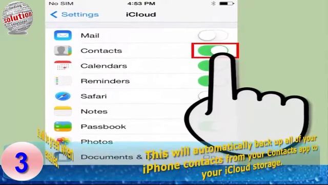 How to Back Up iPhone Contacts - Using iCloud