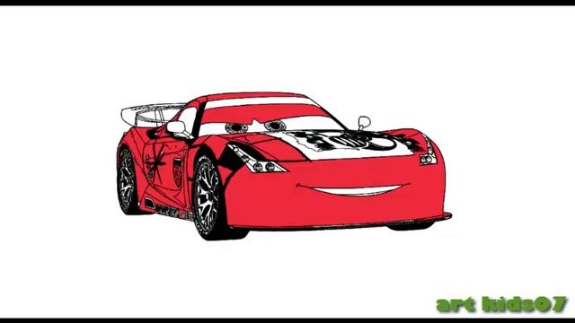 РАСКРАСКА ТАЧКА МакКуин / COLORING WHEELS McQueen