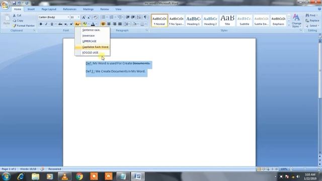 Microsoft Word 2007 Basic Urdu/Hindi Tutorial Part 2 - Ms Word 2007 Full Course In Urdu/Hindi