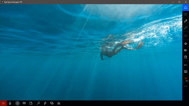 Windows 10 - предпросмотр обоев в программе Hyp'Space Navigator