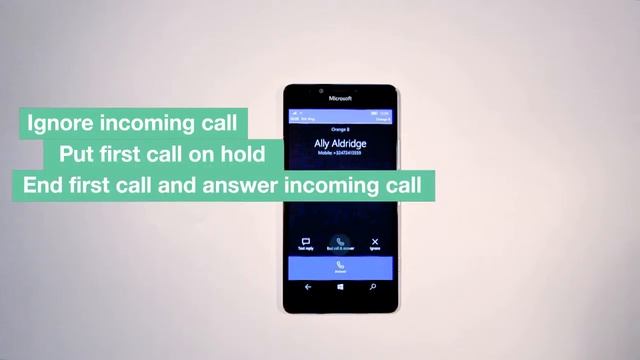 Answer a second call on your Windows Phone