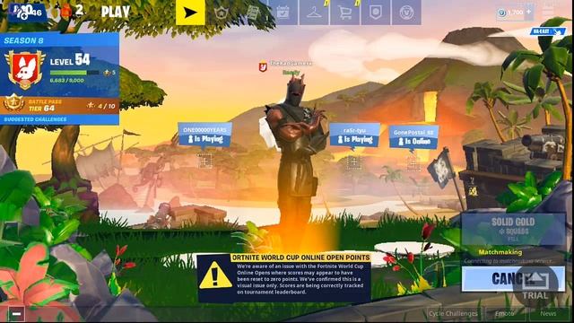 Fortnite Mobile Loot lake cube event( IOS Gang 😝)