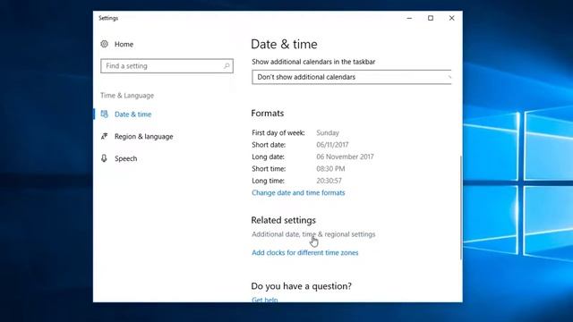 How to Change Date & Time on Windows 10