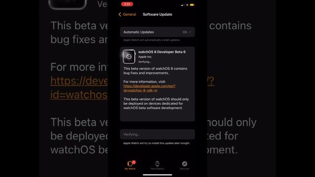 watchOS 8 beta 6 released