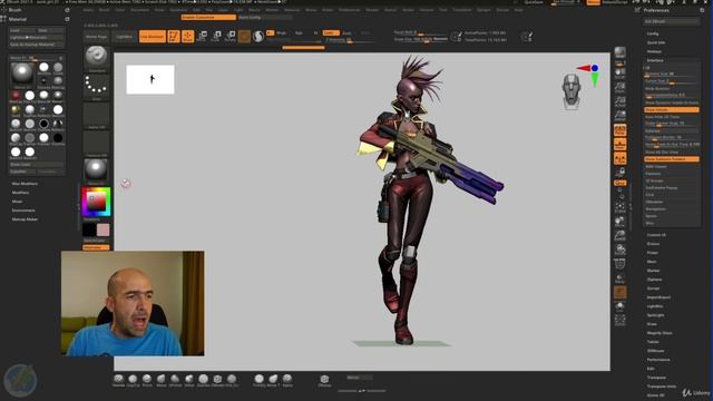 2. Настройка Zbrush для ускорения рабочего процесса.