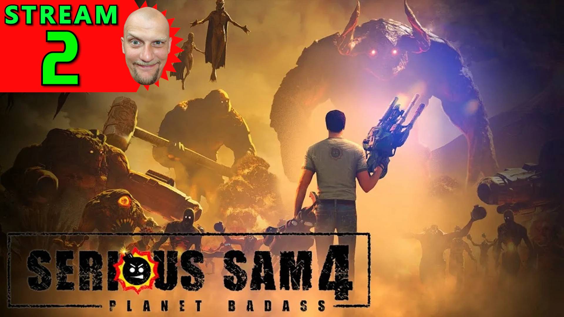 💽2🍀Serious Sam 4🍀Первое Прохождение - Стрим [1440]🍀Hard-Режим🍀СПАСАЕМ БОМЖА С ДРОБОВИКОМ🍀