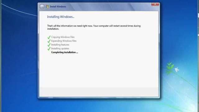 How to install Microsoft Windows operating system partitioning disk space