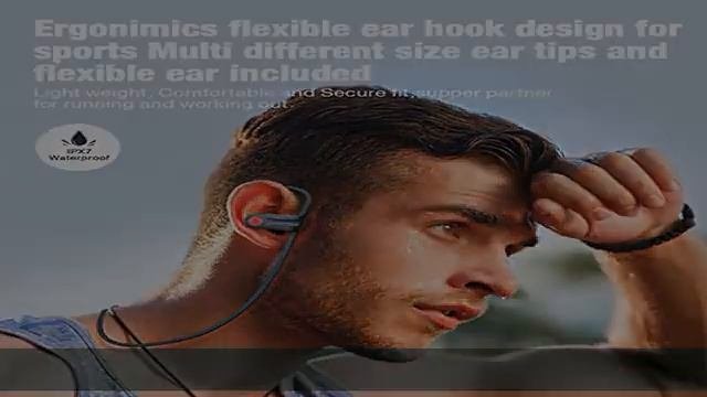Boean Bluetooth Headphones, Running Wireless Earbuds with 15 Hours Playtime, HD Deep Bass Stereo IP