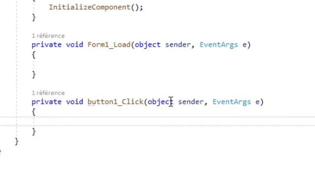 Initiation C# Visual Studio : Button, Event, Click,